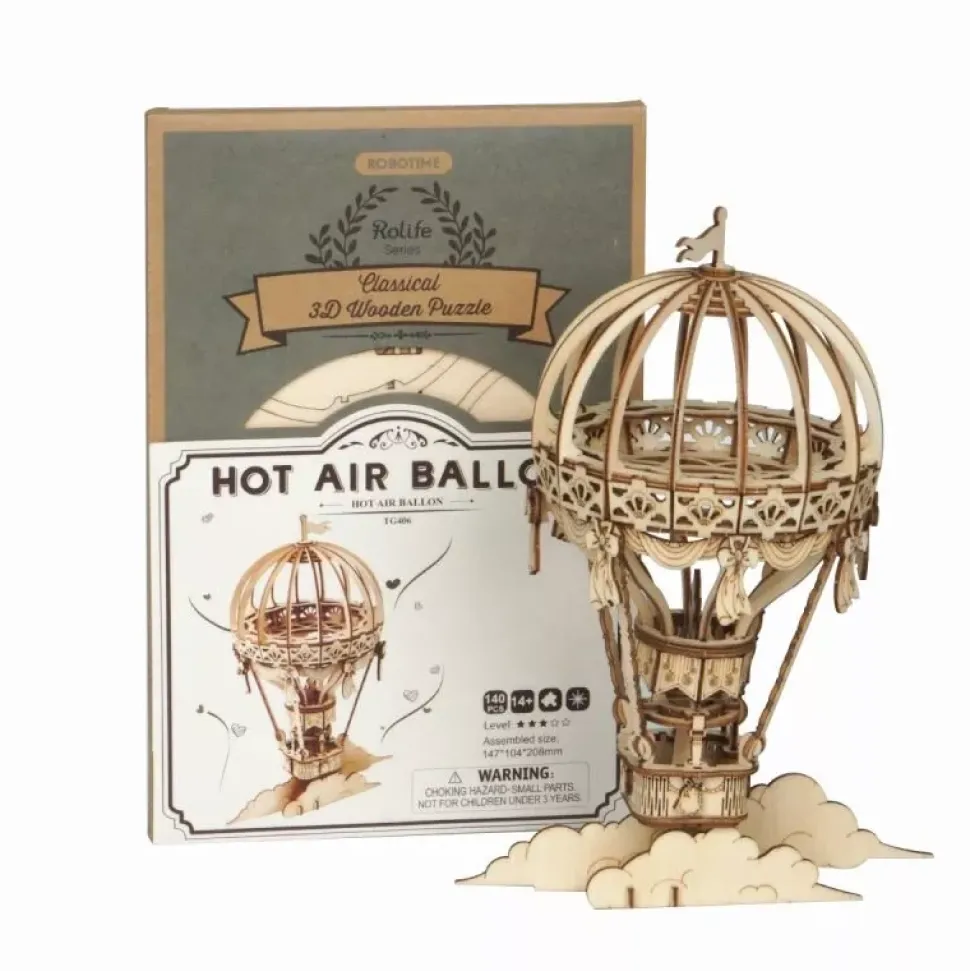 Maqueta globo aerostático de madera Classical 3D Robotime