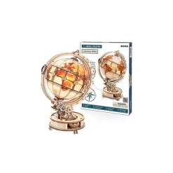 Maqueta globo terráqueo luminoso de madera Classical 3D Robotime