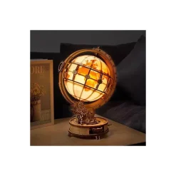 Maqueta globo terráqueo luminoso de madera Classical 3D Robotime