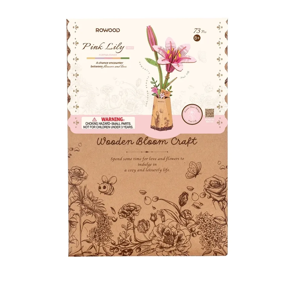 Maqueta Lirio Rosa Robotime