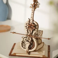 Maqueta musical magic cello de madera Classical 3D Robotime
