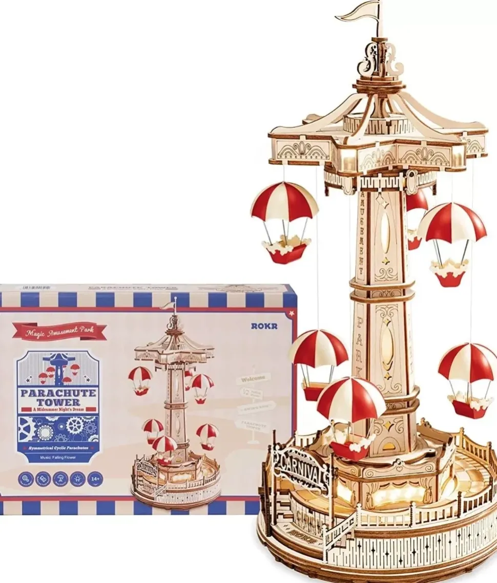 Maqueta musical Parachute de madera Classical 3D Robotime