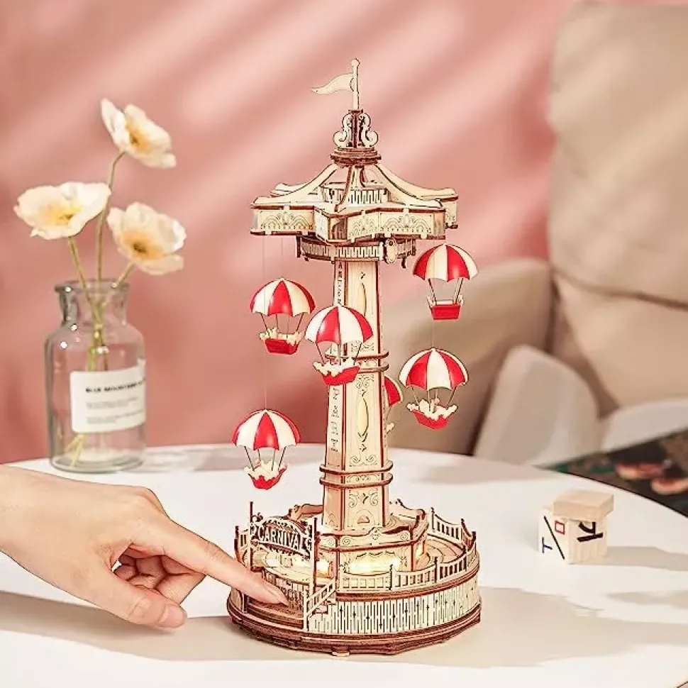 Maqueta musical Parachute de madera Classical 3D Robotime