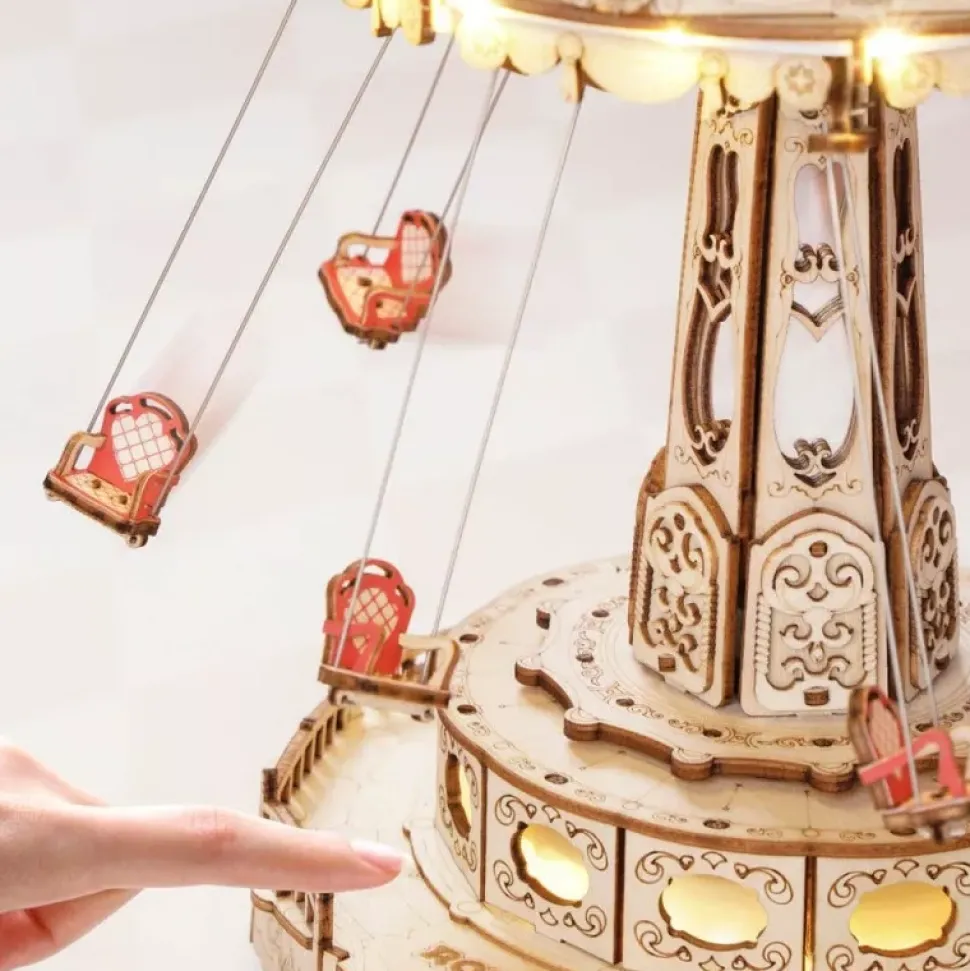Maqueta musical Swing ride de madera Classical 3D Robotime