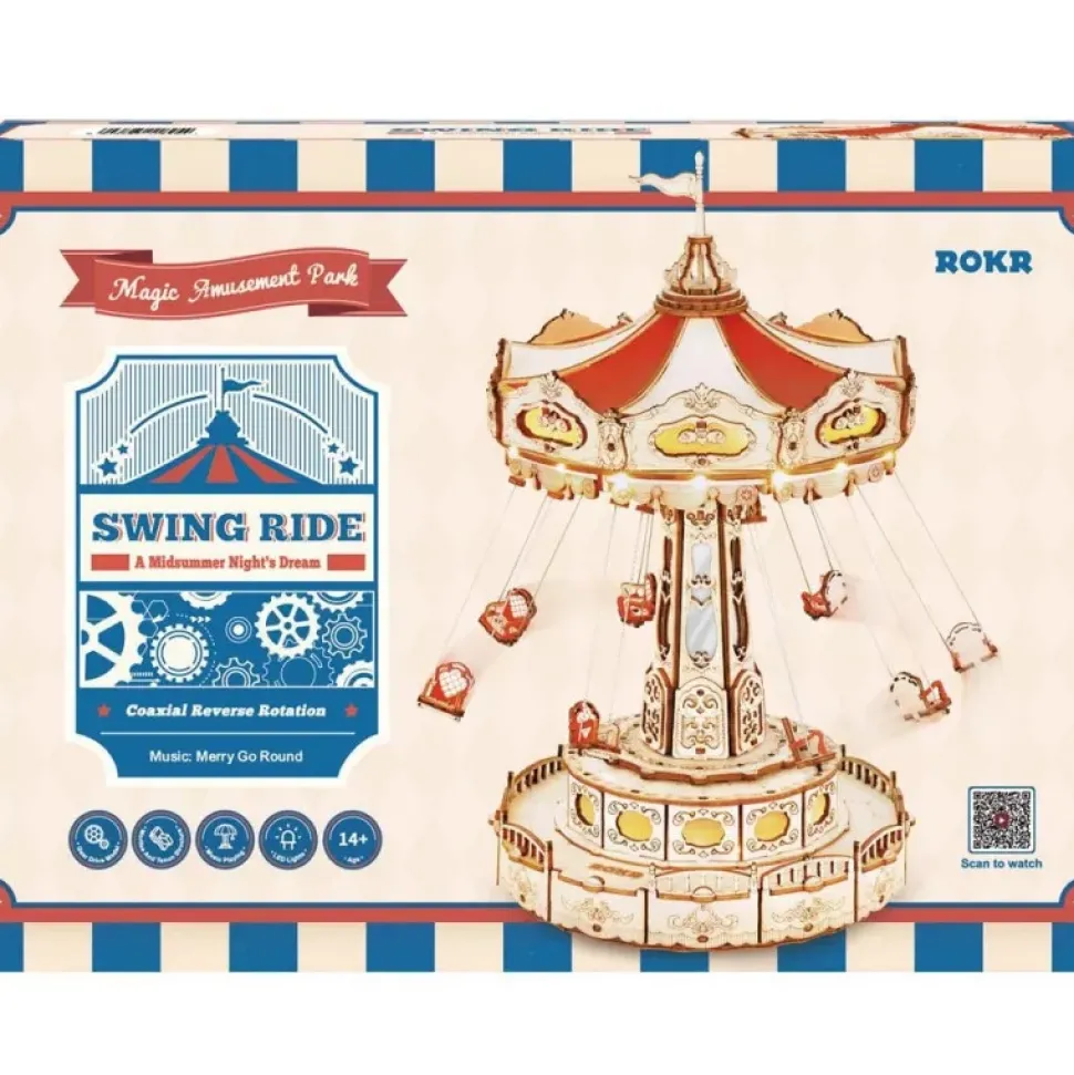 Maqueta musical Swing ride de madera Classical 3D Robotime