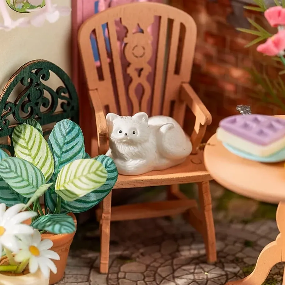 Maqueta Patio de té elegante Robotime