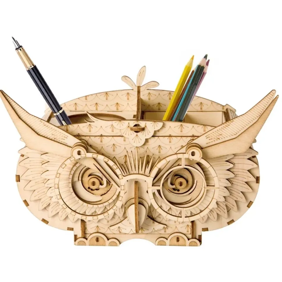 Maqueta portalápices búho Robotime