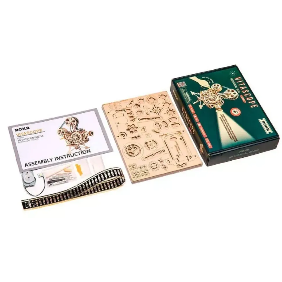 Maqueta proyector de cine de madera Classical 3D Robotime