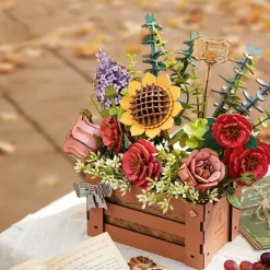 Maqueta Ramo de Flores Madera Robotime