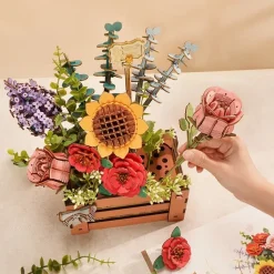 Maqueta Ramo de Flores Madera Robotime