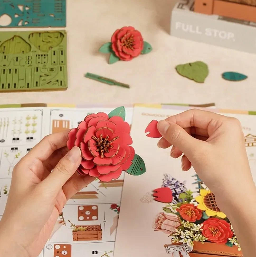 Maqueta Ramo de Flores Madera Robotime