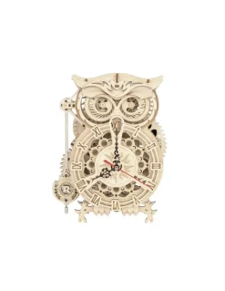 Maqueta reloj búho de madera Classical 3D Robotime