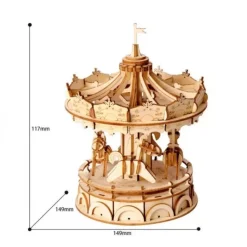 Maqueta tiovivo de madera Classical 3D Robotime
