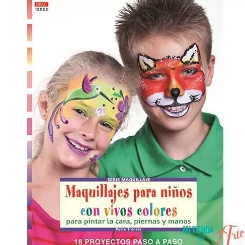 Maquillajes para niños con vivos colores