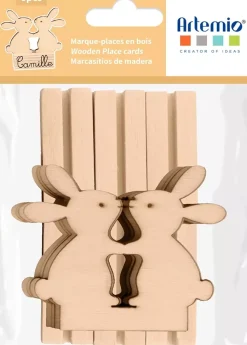 Marcasitios de Madera Conejitos Les Poulettes Artemio