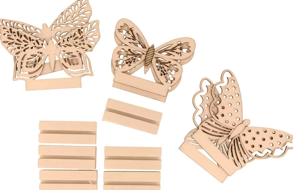 Marcasitios de Madera Mariposa Artemio