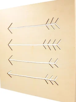 Marco calado de madera Flechas Woodland Artemio