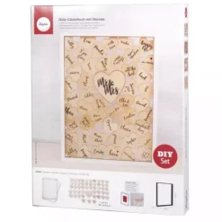 Marco Para Firmas de Madera con Corazones Rayher