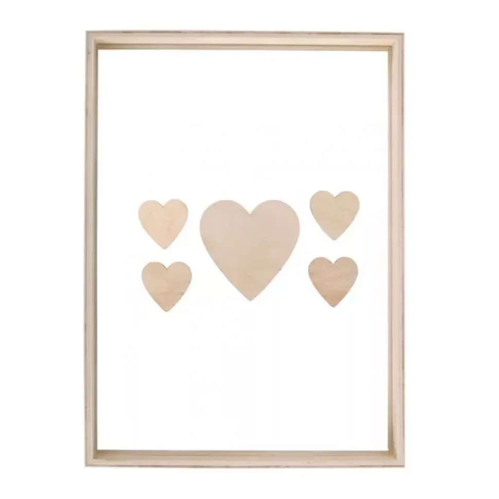 Marco Para Firmas de Madera con Corazones Rayher