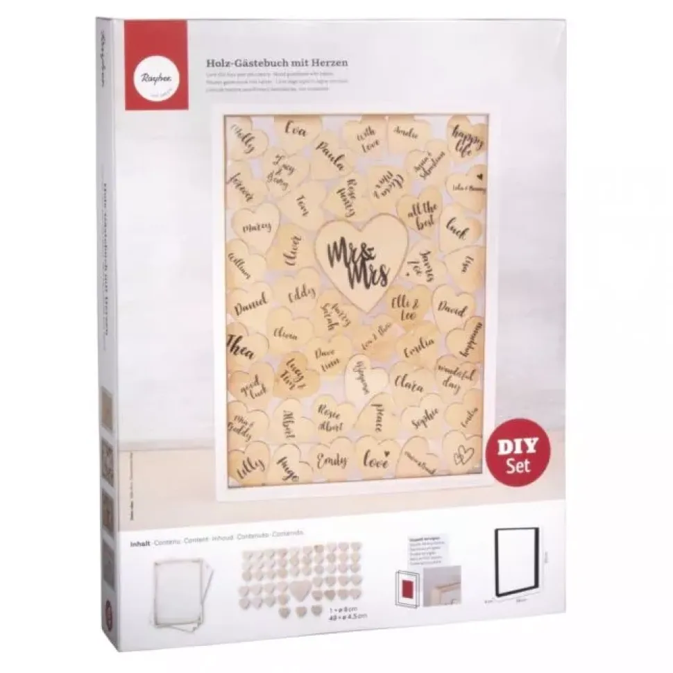 Marco Para Firmas de Madera con Corazones Rayher