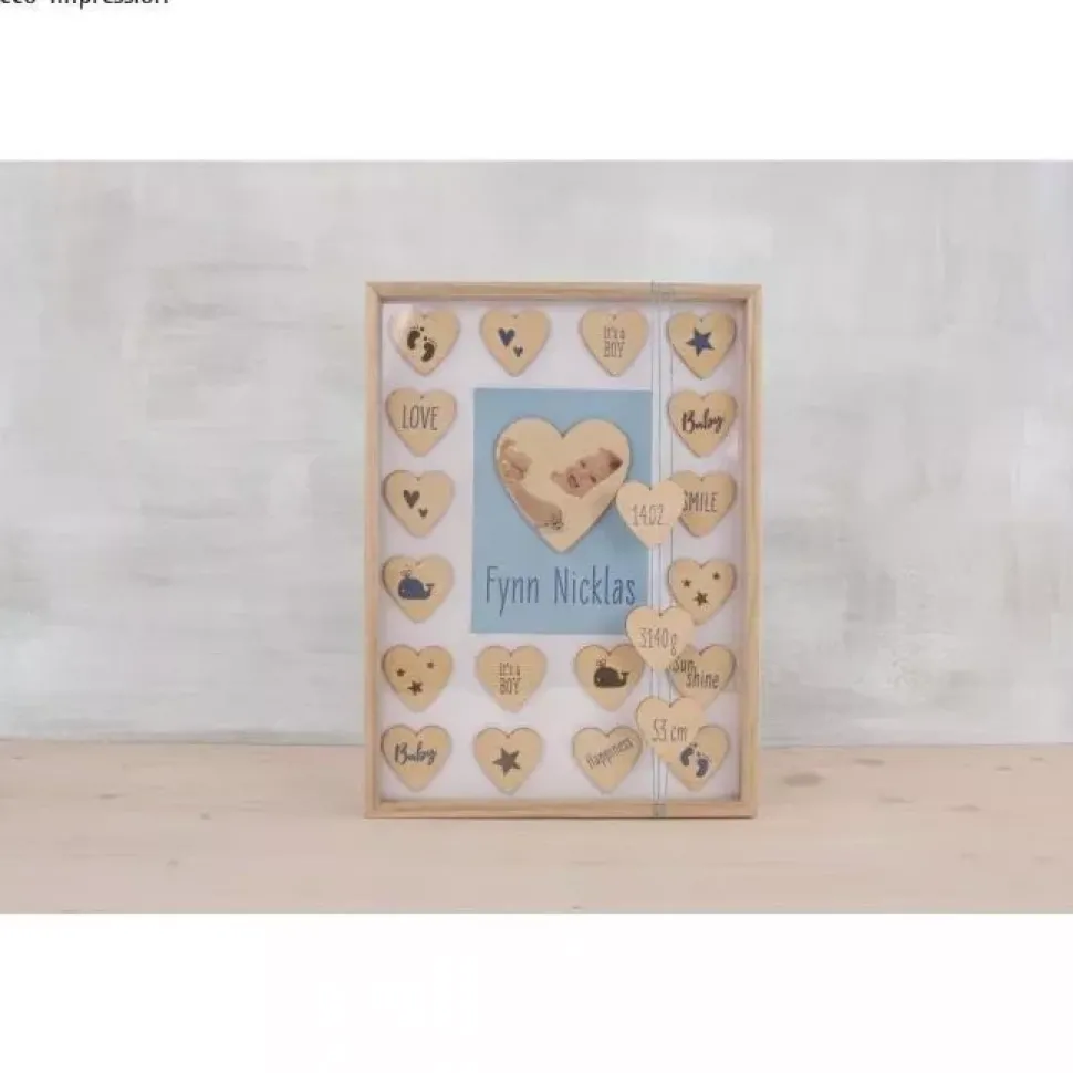 Marco Para Firmas de Madera con Corazones Rayher