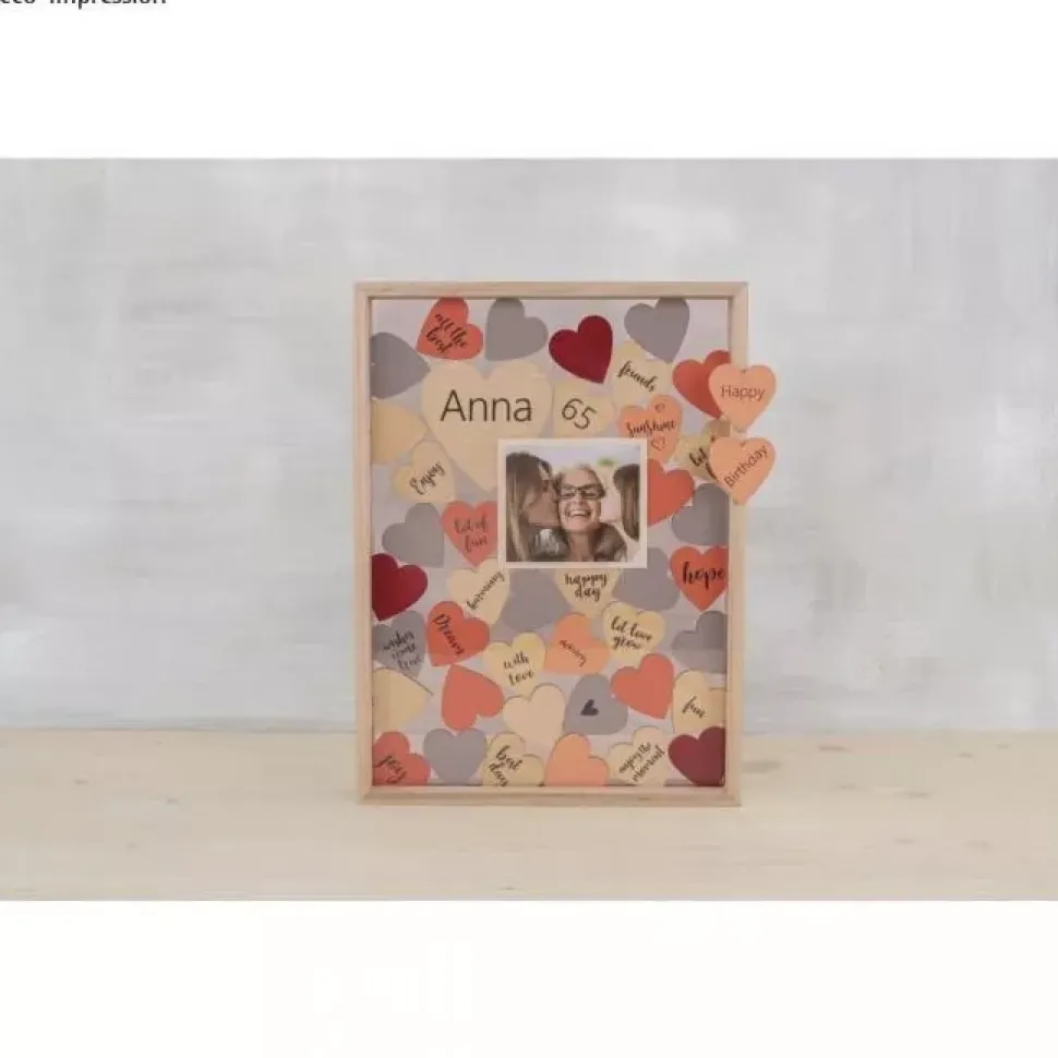 Marco Para Firmas de Madera con Corazones Rayher