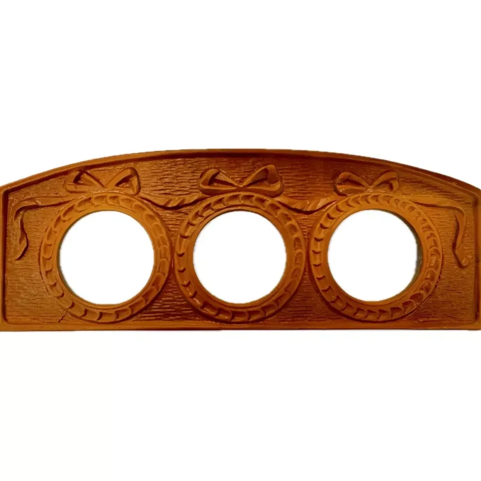 Marco resina lazo 3 huecos redondos