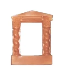 Marco resina pequeño sin decorar 18x14 cm. exterior 10x7 cm. interior