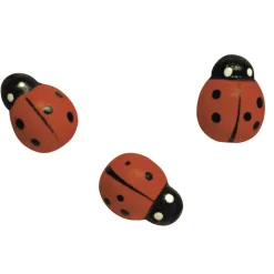 Mariquitas de madera adhesivas 24 unidades