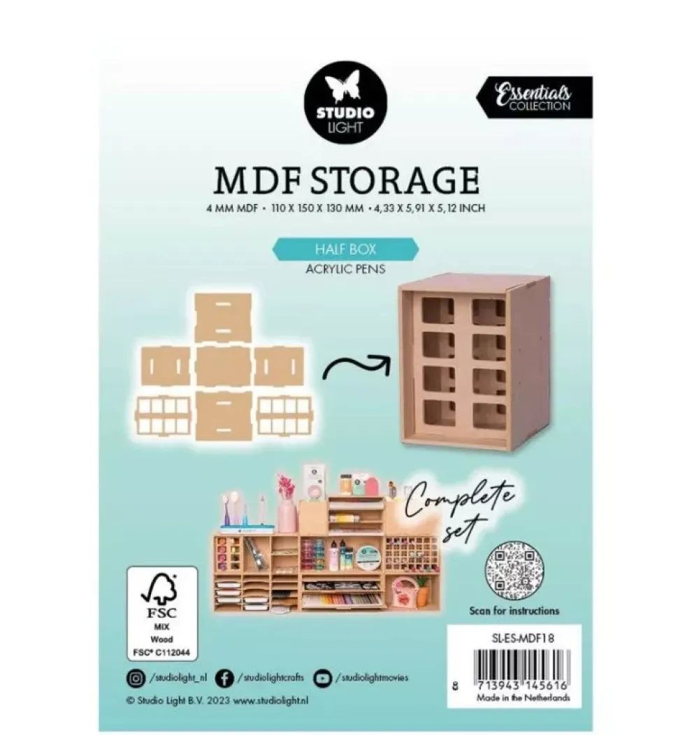 Módulo de almacenaje de DM Half Box Acrylic Pens Essentials Studio Light