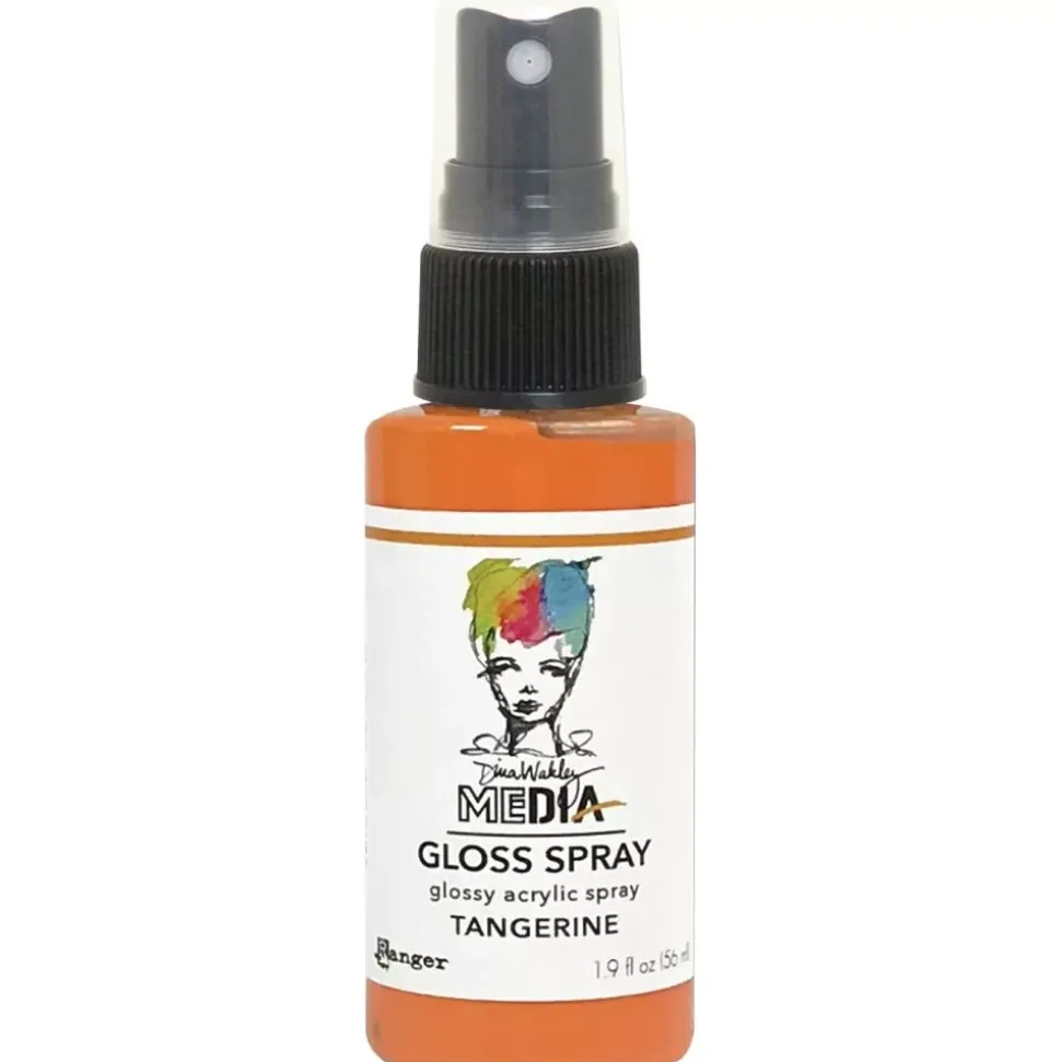 Media Gloss Spray Dina Wakley Tangerine Ranger 56ml