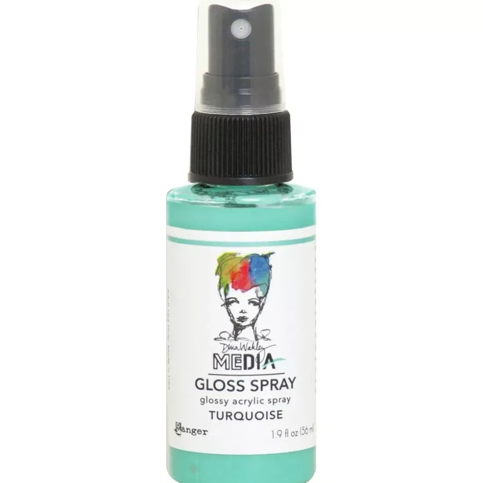 Media Gloss Spray Dina Wakley Turquoise Ranger 56ml
