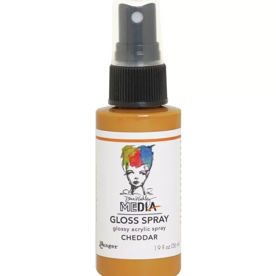 Media Gloss Spray Dina Wakley Cheddar Ranger 56ml