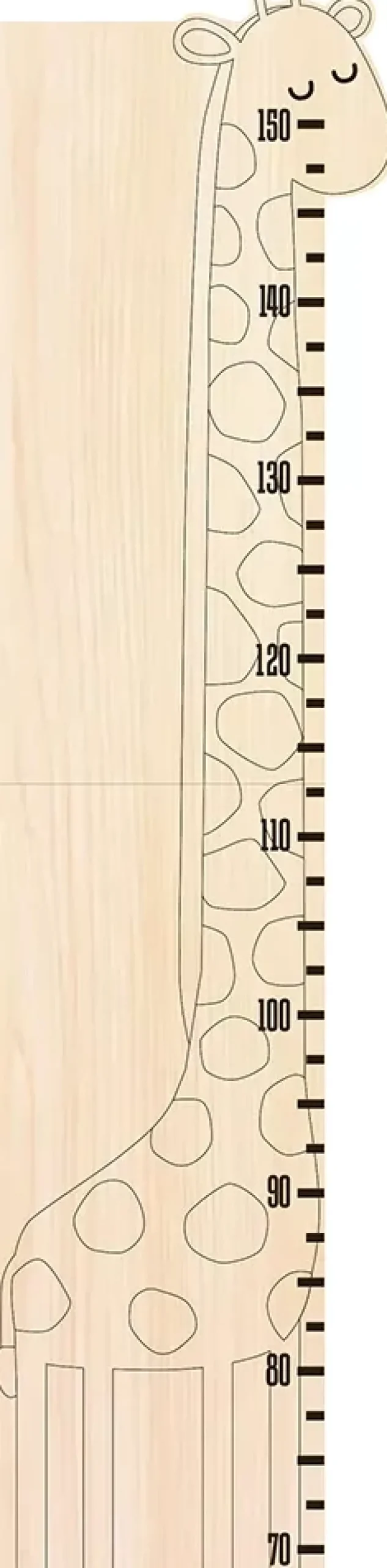 Medidor Infantil Madera Jirafa Safari Artemio