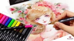 Megapack XXL 100 Rotuladores Fine Brush Doble Punta Alex Bog