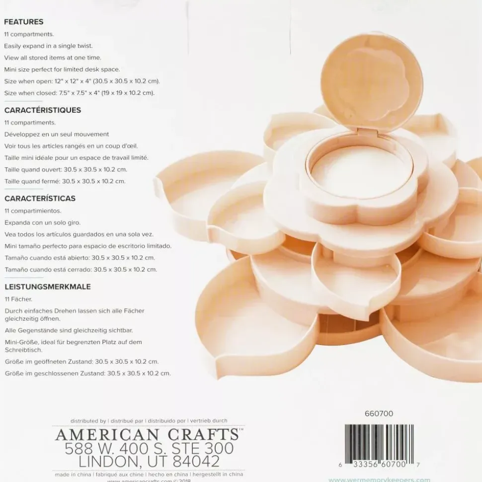 Mini Bloom Flor de almacenamiento Rosa We R Memory Keepers