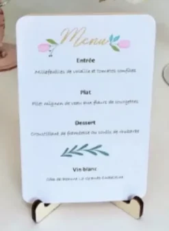 Mini Caballete de Madera On se Marie Artemio