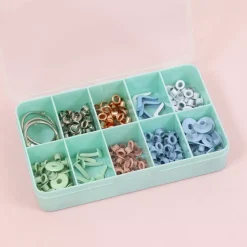 Mini Caja con 10 Compartimentos Turquesa Craftelier