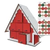 Mini Calendario de Adviento Tiny rojo y blanco Fabrika Decoru