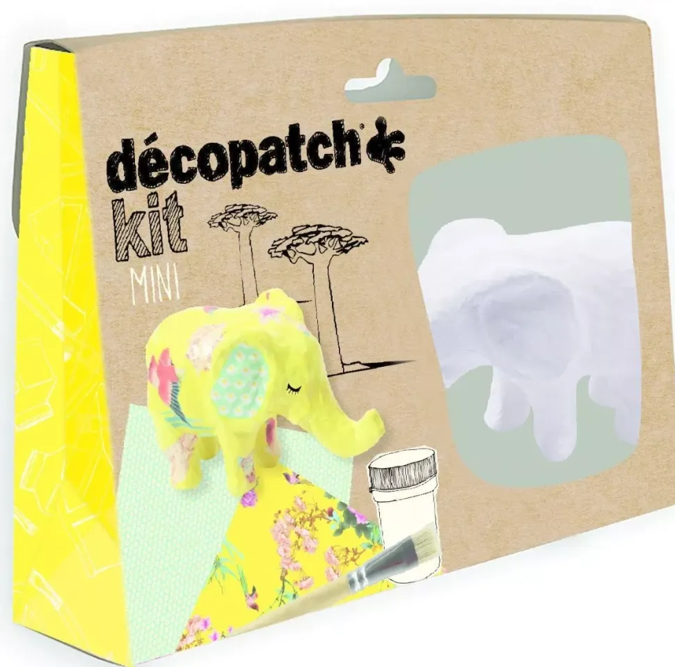 Mini Kit Elefante de Papel Maché Décopatch