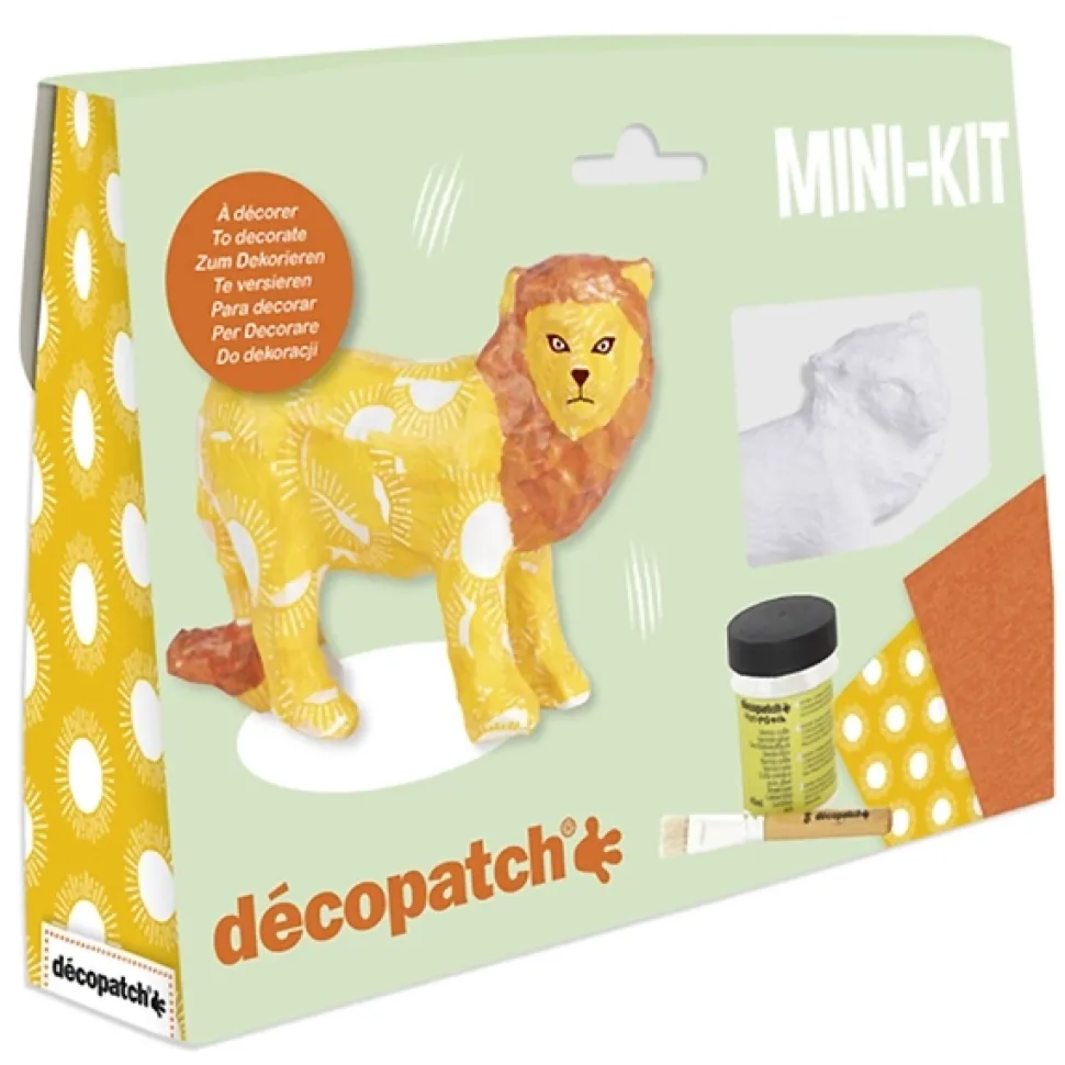 Mini kit león de papel maché Décopatch
