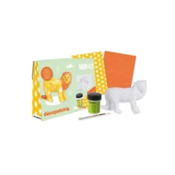 Mini kit león de papel maché Décopatch