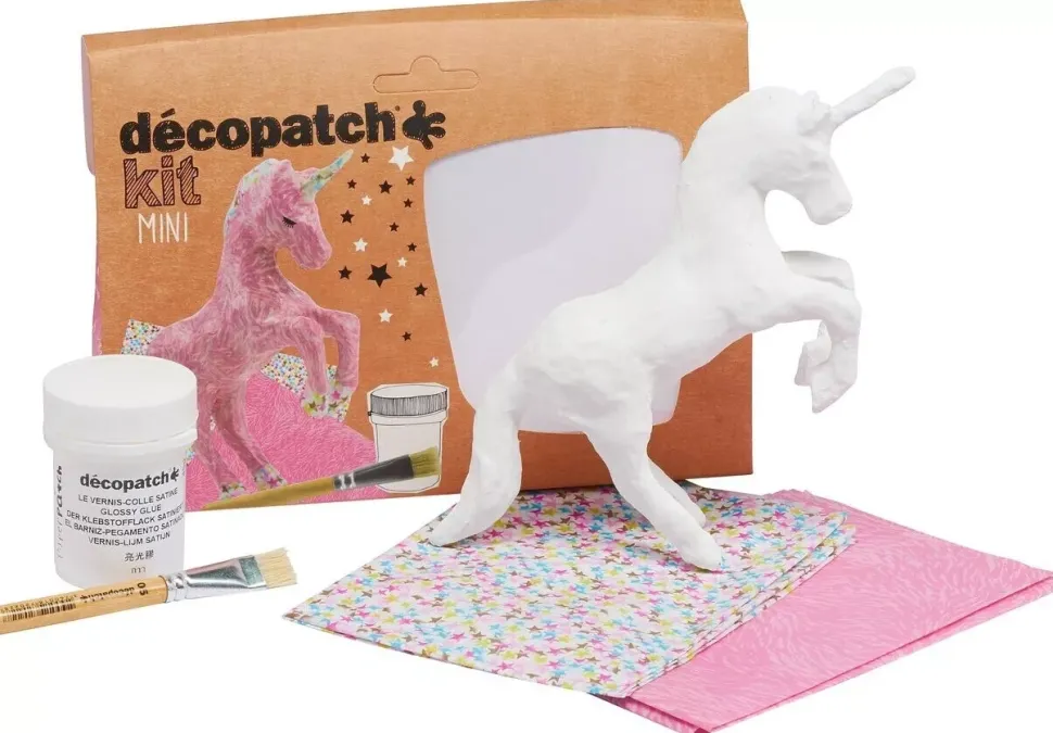 Mini Kit Unicornio de Papel Maché Décopatch