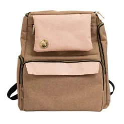Mochila Crafter's Backpack Taupe & Pink We R Memory Keepers