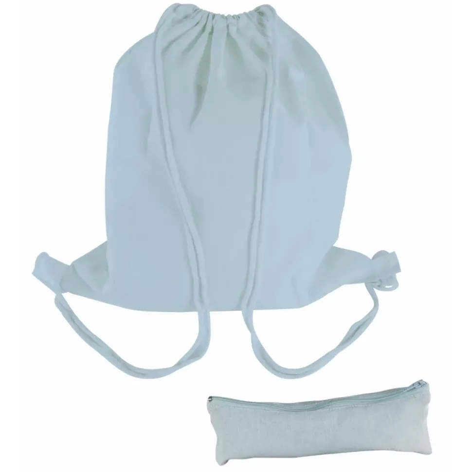 Mochila de cuerdas y estuche Light Blue