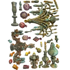 Molde de silicona Candelabro Masquerade Stamperia A5