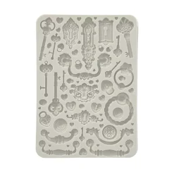 Molde de silicona Cerraduras Romantic Golden Harmony Stamperia