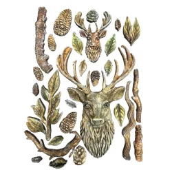 Molde de silicona Ciervo The Owl's House Stamperia 15x21cm