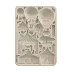 Molde de silicona Circo y Globos Alice in Christmas Stamperia 15x21cm