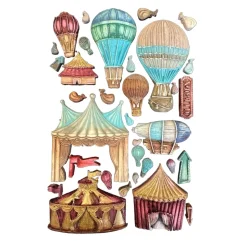 Molde de silicona Circo y Globos Alice in Christmas Stamperia 15x21cm